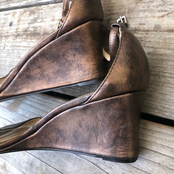 Bronze Brown Chadwicks Wedges - Picture 4 of 5